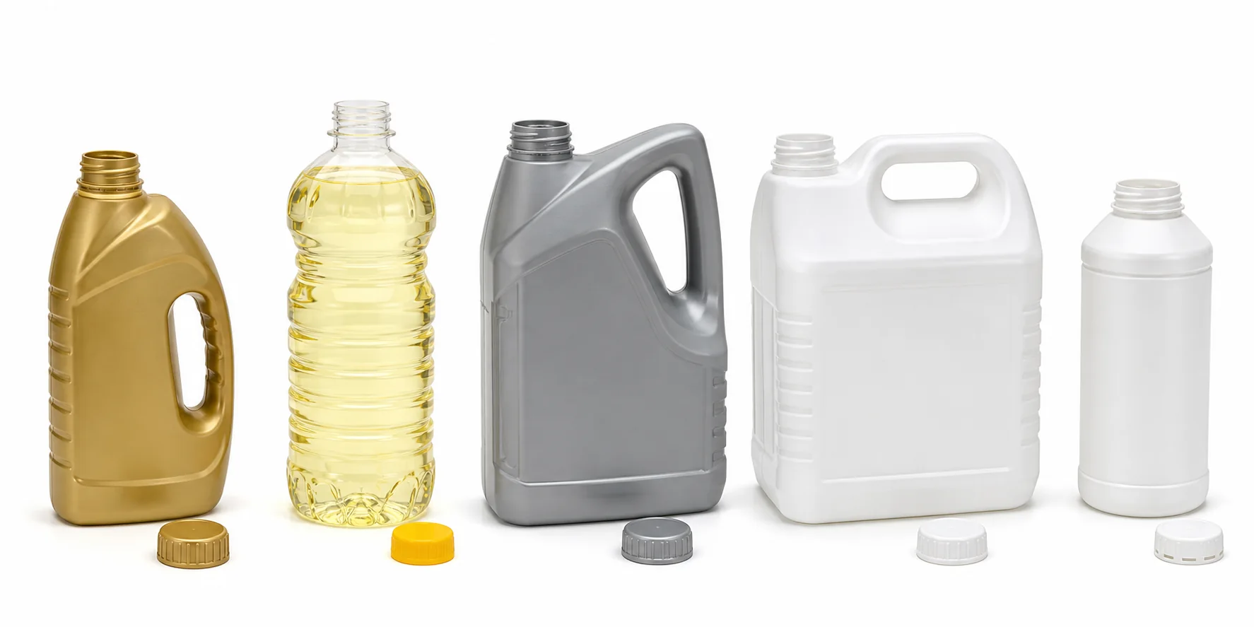 Compatible bottles and closures for chemical filling